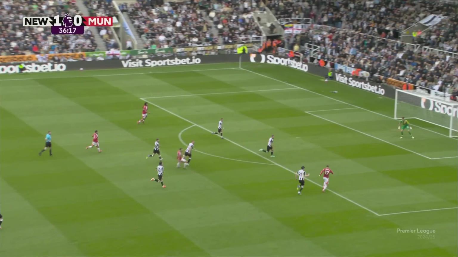 达洛特直塞助攻加纳乔推射破门扳平，詹俊：有点罗马里奥的风味